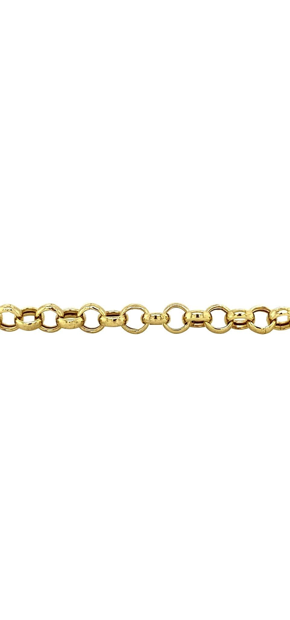Vintage 14K Gold Bracelet Jaseron 19 cm